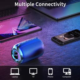 Crrynuo - Bluetooth Speaker - Smart AI Speaker - Draadloze Speaker - 11*8cm - 1 Stuk - Diepe Bas - Inggebouwde Batterij - Blauw — thumbnail 5