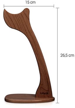 Houten Hoofdtelefoonstandaard - Universele Hanger voor Hoofdtelefoon van Walnoot — thumbnail 4