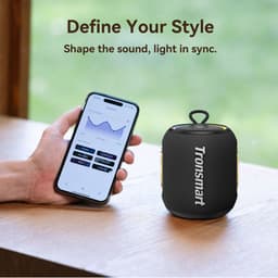 Tronsmart T8 Mini Bluetooth Speaker IPX7 Waterproof 20H Playtime 360° Sound 16W Bass Bluetooth 5.3 APP Control — thumbnail 5