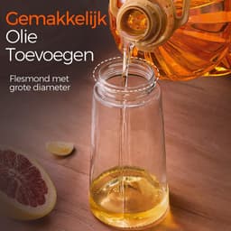 2-in-1 Olijfolie Sprayer - 470 ML - Glas - Olijfolie Fles met Giet- en Sprayfunctie - Olieverstuiver - Olie Pomp Cooking & Bakspray - Navulbaar Olie Glas - BBQ Accesoires - Airfryer - BPA-vrij - Voor Keuken, Barbecue, Salades - 2Stuk — thumbnail 8