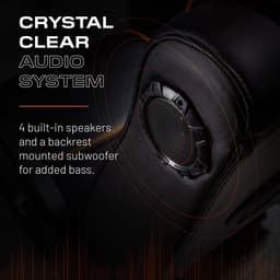 Gamestoel - Sentinel - 4.1 audio - 4 speakers - subwoofer - trilfunctie (X Rocker) — thumbnail 4