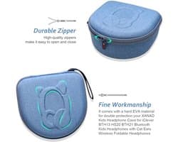 Tas voor Draadloze Over-Ear Koptelefoons voor Kinderen - Blauw