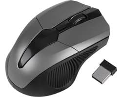 Vitdipy - Muis Draadloos - Muis Laptop - Links en Rechtshandig - Ergonomisch Ontworpen -Computermuis - 500-1000 DPI - Extra Stil - Grijs