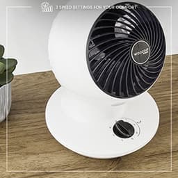 Compacte Stille Tafelventilator - 15m Bereik, Oscillatie en Verticaal Kantelen — thumbnail 1