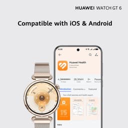 Huawei WATCH GT 6 46mm Zwart | 21-Daagse Batterijduur - Nauwkeurige GPS- en Hartslagmeting - Innovatieve Pro-niveau Fietstracking – Analyse van Emotioneel Welzijn - Compatibel met iOS & Android — thumbnail 8
