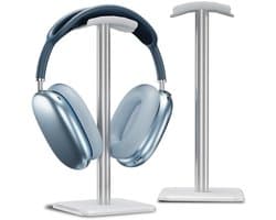 QTTVBTNA - Koptelefoonstandaard Universeel – Aluminium Hoofdtelefoonhouder met Flexibele Hoofdsteun, Gaming Headset Stand voor Alle Koptelefoonmaten