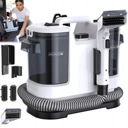 Tapijtreiniger met Zuigfunctie - Stofzuiger - 450W Motor & 12KPa Zuigkracht - Dubbele Tank voor Vloeistof en Vuil - Draagbaar voor Bank en Auto - Professionele Vlekverwijderaar — thumbnail 3