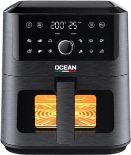 OCEAN OCAFK1755DWN - Airfryer - 5.5L - 1700W - Doorkijk lade - 12 Programma's — thumbnail 1