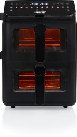 Princess Heteluchtfriteuse - 182490 - 3000W - Stack Airfryer 11,2L - PFAS-Vrij - 2 lades (Sync) - 11 Bakprogramma's - Bespaart 45% ruimte - Dubbele gestapelde lades — thumbnail 21