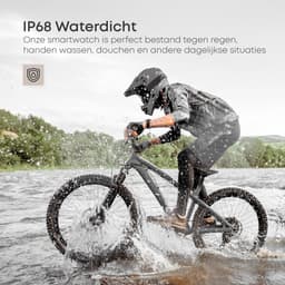 Norva DR06 – Smartwatch Heren en Dames – Horloge met Hartslagmeter en Slaapmonitor – 100+ Sportmodi – AMOLED – Zwart — thumbnail 12