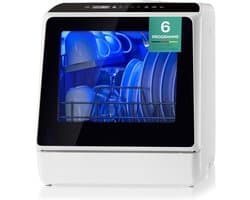 Lexium Mini Vaatwasser - Vrijstaande vaatwasser - Campingvaatwasser - Afwas - Afwasmachine - Vaatwasser - Handig - Makkelijk voor op de camping of thuis.