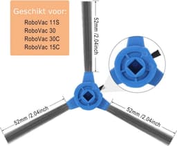 Borstel & Filter set Geschikt Voor Eufy Robovac 11s, 15C Robovac 30 — thumbnail 3