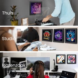 Purepeak LP Lijst - Vinyl Wissellijst - LP Houder aan de Muur - Zwart — thumbnail 5