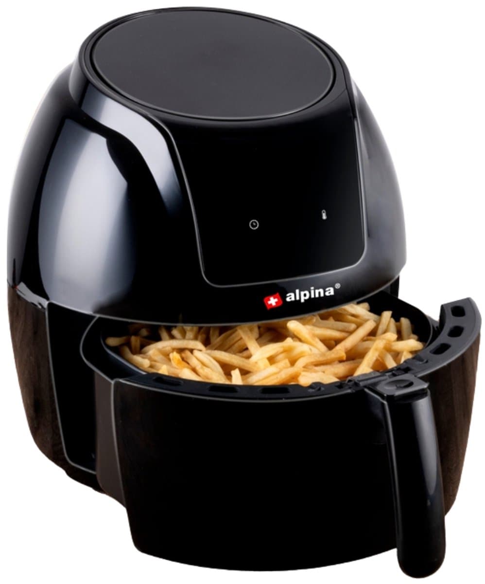 alpina Airfryer 5L - Heteluchtfriteuse 1-4 Personen - Air Fryer met Digitaal Touchscreen - Instelbare Temperatuur 80 tot 200 Graden - Timer Functie - Heteluchtoven 1800W — afbeelding 1