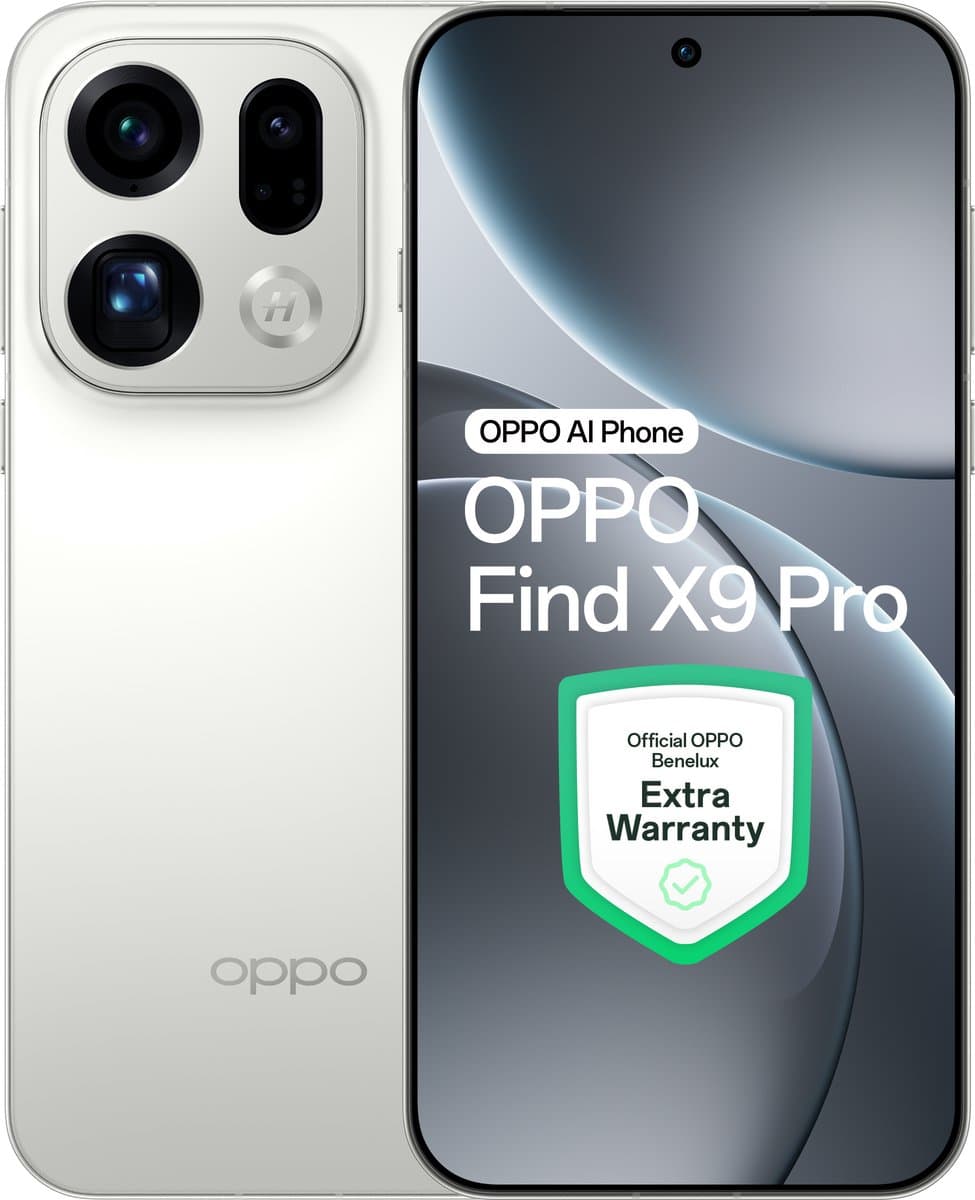 OPPO Find X9 Pro 5G 16+512GB Silk White - Extra Garantie — afbeelding 1