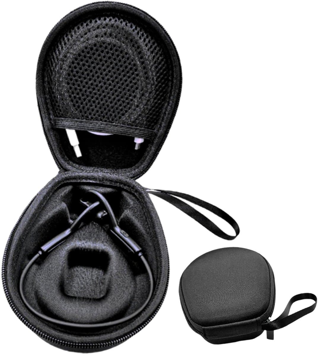 Hoofdtelefoonhoes - Harde hoes - Beschermhoes - Opberghoes voor hoofdtelefoon - Zwart - Reishoes - Compatibel met Aftershokz, Trekz, Air, Aeropex - ANMI — afbeelding 1