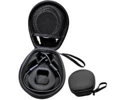 Hoofdtelefoonhoes - Harde hoes - Beschermhoes - Opberghoes voor hoofdtelefoon - Zwart - Reishoes - Compatibel met Aftershokz, Trekz, Air, Aeropex - ANMI