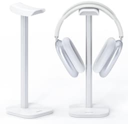 Hoofdtelefoonhouder voor Over-Ear Bluetooth Hoofdtelefoons - Standaard met Verzwaar-de Basis & Aluminium Buizen — thumbnail 1