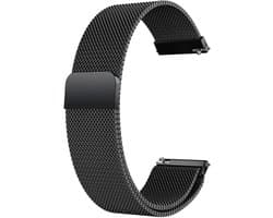 Roestvrij stalen mesh horlogeband metaal vervangende armband magnetische sluiting - Smartwatch snelsluiting - Horloge reserveband voor dames en heren - 14mm 16mm 18mm 20mm 22mm 24mm