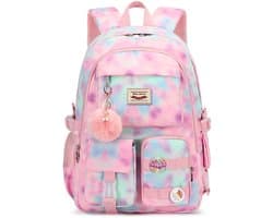 Rugtas - Schooltas - Rugzak - Rugzak Meisje - Rugzak School - Boekentas - Laptop Rugtas - 30 Liter - RozeB