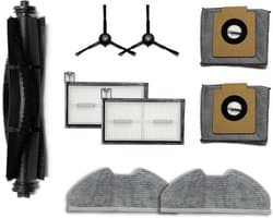 Geschikt voor Eufy X8 Pro-serie, geschikt voor de Eufy Clean X8 Pro robotstofzuiger (9-delige set - borstelrol, bezem, filter, stofzak, dweil) - Vervangende onderdelen voor robotstofzuigers