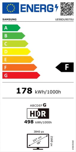 SAMSUNG UE98DU9070UXXN - Ultra HD 4K - Led-tv - 98 inch - 2024 — thumbnail 2