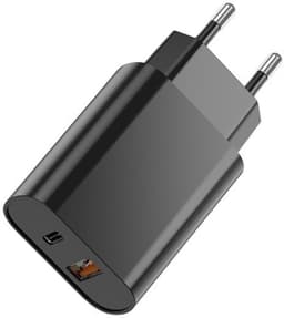 OneOne 20W snellader met 2 poorten + 1,0m sterke USB C kabel. PD lader. Oplader adapter past op Sony Xperia 10, 10 II (2), 10 III (3), 10 III Lite (3), 10 IV (4), 10 V (5), 10 VI (5), 10 Plus — thumbnail 2