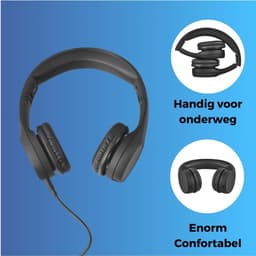 Koptelefoon kinderen met draad - Kinderkoptelefoon - Bedrade hoofdtelefoon - Veilig volume - School - Tablet - Laptop - Reizen - Muziek luisteren — thumbnail 4