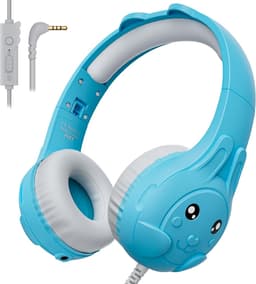 Koptelefoon kinderen met draad - Kinderkoptelefoon - Bedrade hoofdtelefoon - Veilig volume - School - Tablet - Laptop - Reizen - Muziek luisteren — thumbnail 1