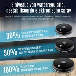 NexZone A8S - Robotstofzuiger Met Dweilfunctie - HEPA - Automatisch laden - 4500Pa - Huisdieren - Zwart — thumbnail 3