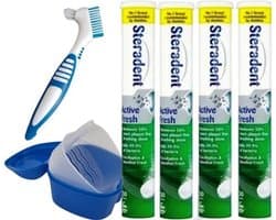 Steradent Reinigingstabletten - Active Fresh 4 x 30 Tabletten