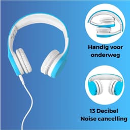 Koptelefoon kinderen met draad - Kinderkoptelefoon - Bedrade hoofdtelefoon - Veilig volume - School - Tablet - Laptop - Reizen - Muziek luisteren — thumbnail 3
