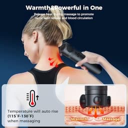 Massagepistool voor diepe weefselvibratie - Draagbare handtherapie voor spierontspanning — thumbnail 5
