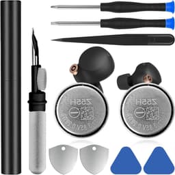 Allecto Plus - Reservebatterij Z55H (2 stuks) - 3,85 V 70 mAh - Li-ion - Hoge capaciteit - Voor WF1000XM4 WF-1000XM4 WF-SP900 Bluetooth-headset - Met reparatiegereedschapsset - Inclusief reinigingsstift — thumbnail 1