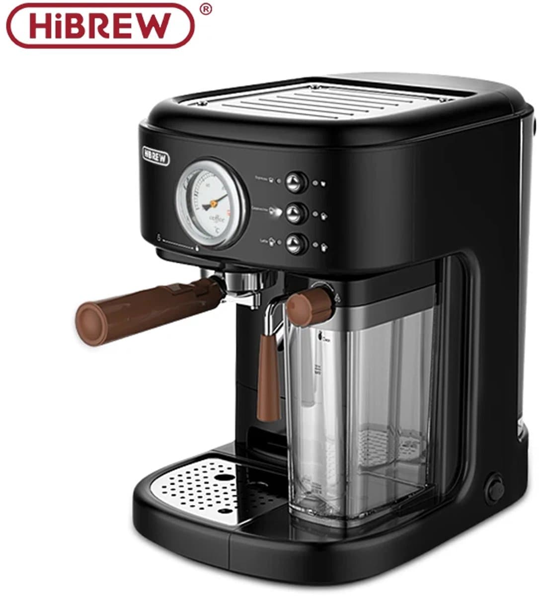 Studio Lyma Espressomachine - Koffiezetapparaat - Koffiemachine - 20 Bar - Met melkcontainer - Instelbare temperatuur en kopjesvolume — afbeelding 1