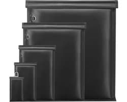 5 stuks Faraday-tassen voor laptops, tablets, telefoons en autosleutels, anti-tracking Faraday-kooi, signaalblokkeringstas, brandwerende en waterdichte EMP-tas, Faraday-sleutelhangerbeschermer