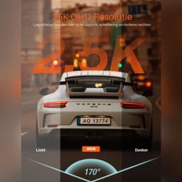 SNJY® Dashcam voor Auto - Auto Camera - Dashcam Voor - 170 Graden Gezichtsveld - Zwart — thumbnail 2