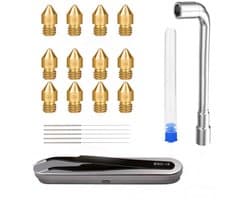 3D printer reserveonderdelen - 3D Printer Nozzles - 21-delige 3D Printer Gereedschapskit, Hexagonale Sleutel, Nozzle Reinigingsgereedschap