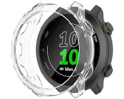 Stravo Soft Case Sport Hoesje voor Garmin Forerunner 158 / Garmin Forerunner 55 – TPU Materiaal Bescherming – TPU Case Protectie en Beschermhoes voor Garmin Smartwatches (Transparent)