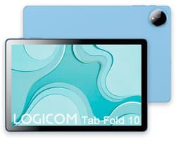 Logicom - Tablet Fold 10 - 128GB - 10 Inch - 6GB RAM - Octa Core - Wifi - Android 15 + Beschermhoes - Blauw