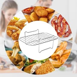 Kitchen Grill Air Fryer Stand Geschikt voor Ninja Double Air Fryer , Geschikt voor Double Basket Air Fryer Oven Magnetron Bakken — thumbnail 3
