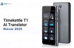 Timekettle Fluentalk T1 Translator - Realtime AI Vertaalcomputer - Handvertaler - Draagbare Spraak, Foto en Gesprek Vertaler +Simkaart — thumbnail 2