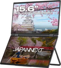 JAPANNEXT Dual Portable Monitor 15.6"(x2) IPS Full HD (1920x1080) | JN-DMD-IPS156F — thumbnail 1