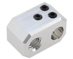 3D Printer Heating Block, Copper Alloy High Temperature Nickel Plated Heat Block with M3 Flat Head Screws, Compatible with Prusa I3 MK4 MK3.9 XL