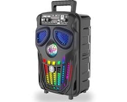 Draadloze Bluetooth Party Speaker met Lichteffecten en Karaoke Functie