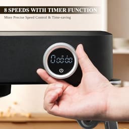 Volledig metalen keukenmachine met 8 snelheden en timerfunctie – ideaal voor elke baksessie — thumbnail 5