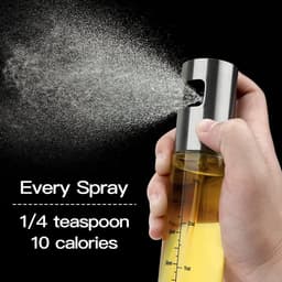 Spuitfles voor koken - Spuitfles voor olijfolie - Spuitfles voor keukenolie - Spuitfles voor azijn en olie voor airfryer - Keukengerei - Met maatverdeling - Geschikt voor bakken, salades, grillen en airfryen - Transparant — thumbnail 6