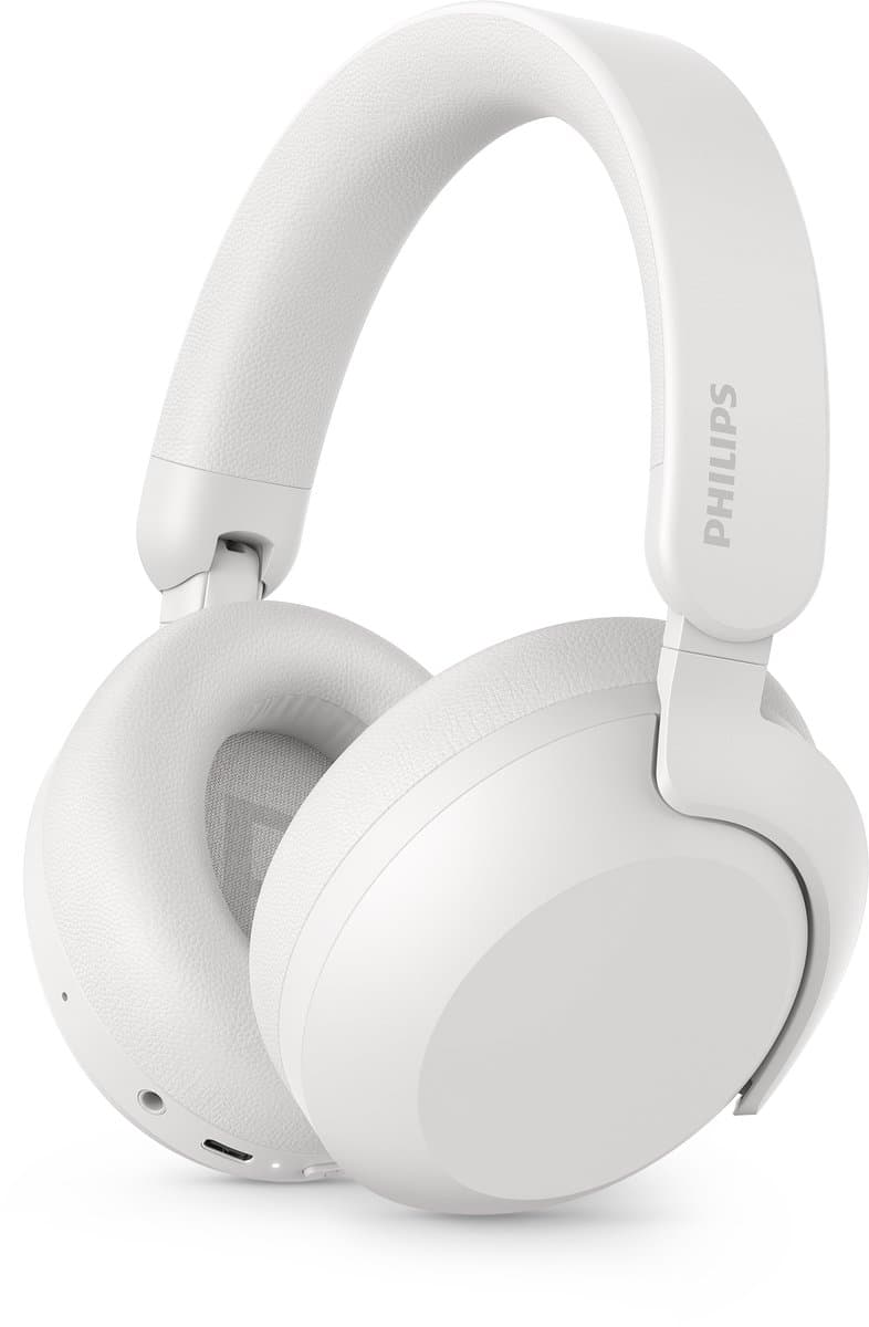 PHILIPS TAH8000EWT Draadloze over-ear Bluetooth-hoofdtelefoon – ruisonderdrukking, 70 uur speeltijd, compatibel met spraakassistent, ideaal voor op reis – wit — afbeelding 1