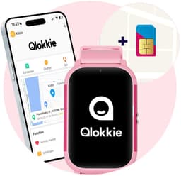 Qlokkie Kiddo Slim 2 Roze – GPS horloge kind – Smartwatch kinderen – GPS tracker kind met nauwkeurige locatiebepaling – GPS horloge met simkaart – Videobellen – SOS functie – Stel veilige zones in – Waterdicht IP68 — thumbnail 1