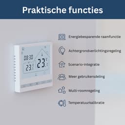 MKSS® Thermostaat voor cv - Draadloos met Wifi - Met App - Wit — thumbnail 4